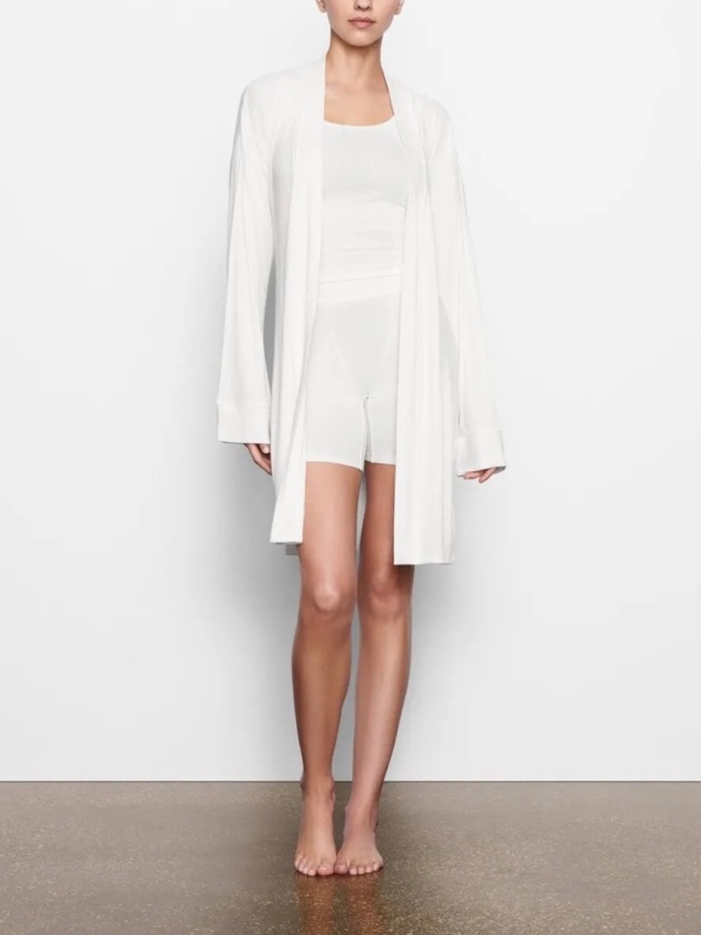 SKIMS SOFT LOUNGE ROBE LIMITED EDITION: MARBLE SMALL